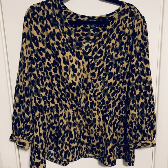 Halogen Tops - Halogen wrap front peplum top